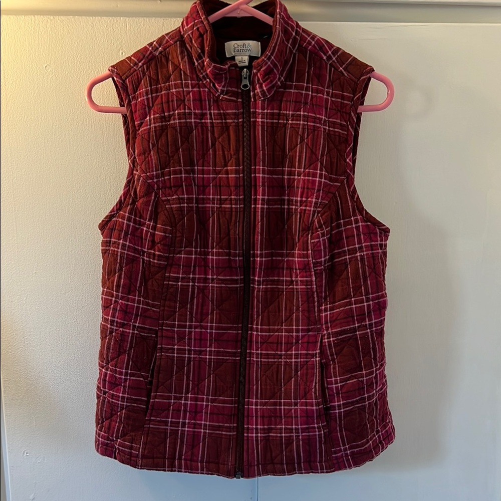 Croft & Barrow Pink Quilted Vest for Stylish Layering
